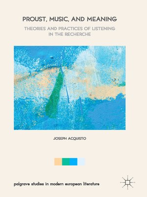 cover image of Proust, Music, and Meaning